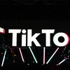 Biểu tượng nền tảng truyền thông xã hội TikTok. (Ảnh: AFP/TTXVN)