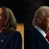 Phó Tổng thống Mỹ Kamala Harris và ứng cử viên đảng Cộng hòa Donald Trump. (Nguồn: Getty Images)