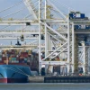 Tàu container cập cảng ở Tsawwassen, British Columbia, Canada. (Ảnh: AFP/TTXVN)