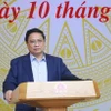 Thủ tướng Phạm Minh Chính chủ trì Phiên họp thứ nhất BCĐ Trung ương triển khai xoá nhà tạm, nhà dột nát trên phạm vi cả nước. (Ảnh: Dương Giang/TTXVN)