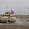 Binh sỹ Mỹ tham gia chiến dịch truy quét các phần tử IS tại thị trấn Tel Maaruf, tỉnh Hasakeh, Syria, ngày 15/12/2022. (Ảnh: AFP/TTXVN)