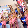 Các nghệ sỹ biểu diễn mừng Lễ hội Songkran của Thái Lan được Tổ chức Giáo dục, Khoa học và Văn hóa Liên hợp quốc (UNESCO) công nhận là Di sản Văn hóa Phi Vật thể của nhân loại. (Ảnh: THX/TTXVN)