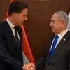 Thủ tướng Israel Benjamin Netanyahu (phải) và người đồng cấp Hà Lan Mark Rutte. (Nguồn: GPO)