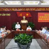 Quang cảnh buổi làm việc. (Ảnh: Thanh Liêm/TTXVN)