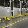 Hiện trường vụ tai nạn lao động nơi chị V.T.N.A (ngụ TP.Hồ Chí Minh), công nhân Công ty Leoch Super Power - Khu Công nghiệp Becamex Bình Phước tử vong chiều tối 25/5. (Ảnh: TTXVN phát)