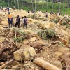 Hiện trường vụ sạt lở đất ở Maip Mulitaka, tỉnh Enga, Papua New Guinea ngày 27/5/2024. (Ảnh: AFP/TTXVN)