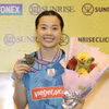 Tuyển thủ Quốc gia Nguyễn Thùy Linh giành ngôi vô địch Giải Cầu lông Vietnam Open 2023. (Ảnh: Thanh Vũ/TTXVN)