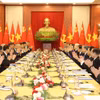Tổng Bí thư Nguyễn Phú Trọng hội đàm với Tổng Bí thư, Chủ tịch nước Trung Quốc Tập Cận Bình. (Ảnh: Trí Dũng/TTXVN)