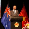 Đại sứ Việt Nam tại Australia Phạm Hùng Tâm phát biểu tại sự kiện. (Ảnh: Thanh Tú/TTXVN)