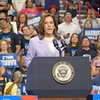 Phó Tổng thống Mỹ Kamala Harris phát biểu trong cuộc vận động tranh cử ở thành phố Las Vegas, bang Nevada, ngày 10/8/2024. (Ảnh: Kyodo/TTXVN)