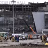 Hiện trường vụ tấn công nhà hát Crocus City Hall ở Moskva, Nga, ngày 26/3/2024. (Ảnh: AFP/TTXVN)