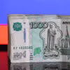 Đồng ruble của Nga tại Moskva. (Ảnh: THX/TTXVN)