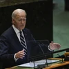 Tổng thống Mỹ Joe Biden phát biểu tại Khóa họp lần thứ 79 Đại Hội đồng Liên hợp quốc ở New York, Mỹ ngày 24/9/2024. (Ảnh: Anadolu Agency/TTXVN)