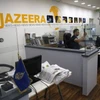 Văn phòng kênh truyền hình Al Jazeera tại Jerusalem. (Ảnh: AFP/TTXVN)