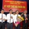 Lãnh đạo tỉnh Quảng Nam chúc mừng ông Trần Nam Hưng được bầu giữ chức Phó Chủ tịch UBND tỉnh nhiệm kỳ 2021-2026. (Nguồn: Báo Điện tử Đảng Cộng sản Việt Nam)