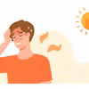 Say nắng chỉ ảnh hưởng đến phần đầu còn say nóng ảnh hưởng toàn bộ cơ thể. (Nguồn: Đại học Utah)