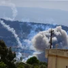 Khói bốc lên sau cuộc tấn công của Israel tại Marjeyoun, Liban, ngày 23/9/2024. (Ảnh: THX/TTXVN)