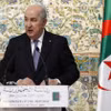 Tổng thống Algeria Abdelmadjid Tebboune phát biểu trong cuộc họp báo ở Algiers ngày 3/3/2024. (Ảnh: THX/TTXVN)