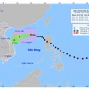 Vị trí và hướng đi của cơn bão số 9. (Nguồn: Trung tâm Dự báo Khí tượng Thủy văn Quốc gia)