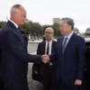 Cựu Thủ tướng Pháp Edouard Philippe, Thị trưởng thành phố Le Havre đón Tổng Bí thư, Chủ tịch nước Tô Lâm. Ảnh: Trí Dũng – TTXVN
