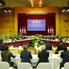 Hội nghị Chủ tịch Mặt trận 3 nước Campuchia-Lào-Việt Nam lần thứ 5. (Ảnh: Phạm Kiên/TTXVN)