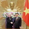 Hình ảnh Chủ tịch Quốc hội Vương Đình Huệ tiếp Đoàn Đại biểu Thượng viện Hoa Kỳ