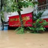 Thành phố Yên Bái chìm trong biển nước, sáng ngày 10/9. Ảnh: Tuấn Anh - TTXVN