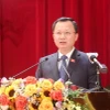 Phó Bí thư Tỉnh ủy, Chủ tịch Ủy ban Nhân dân tỉnh Quảng Ninh Cao Tường Huy. (Ảnh: Văn Đức/TTXVN)