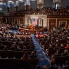 Tàn cảnh một phiên họp Hạ viện Mỹ ở Washington, DC. (Ảnh: THX/TTXVN)