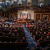Tàn cảnh một phiên họp Hạ viện Mỹ ở Washington, DC. (Ảnh: THX/TTXVN)