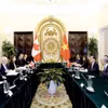 Thứ trưởng Bộ Ngoại giao Hà Kim Ngọc cùng Thứ trưởng Bộ Các Vấn đề Toàn cầu Canada David Morrison đồng chủ trì Tham khảo Chính trị Việt Nam-Canada. (Nguồn: Bộ Ngoại giao)