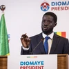 Ông Bassirou Diomaye Faye phát biểu tại cuộc họp báo ở Dakar, Senegal, ngày 25/3/2024. (Ảnh: AFP/TTXVN)