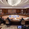 Các đại biểu tham dự Hội nghị thượng đỉnh G20 ở New Delhi, Ấn Độ, ngày 9/9/2023. (Ảnh: AFP/TTXVN)