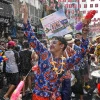 Lễ hội té nước Songkran ở Bangkok, Thái Lan ngày 12/4/2024. (Ảnh: AFP/TTXVN)