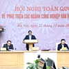 Thủ tướng Phạm Minh Chính chủ trì Hội nghị. (Ảnh: Dương Giang/TTXVN)