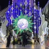 Bà con giáo dân tại tỉnh Kon Tum tập văn nghệ chuẩn bị cho đêm mừng Giáng sinh. (Ảnh: Khoa Chương/TTXVN)
