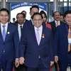 Thủ tướng Phạm Minh Chính đến dự Lễ Kỷ niệm. (Ảnh: Dương Giang/TTXVN)