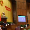 Quốc hội thông qua Nghị quyết về phương án phân bổ ngân sách trung ương năm 2024. (Ảnh: Văn Điệp/TTXVN)
