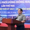 Thủ tướng Phạm Minh Chính phát biểu khai mạc hội nghị. (Ảnh: Dương Giang/TTXVN)