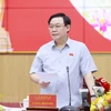 Chủ tịch Quốc hội Vương Đình Huệ phát biểu. (Ảnh: Doãn Tấn/TTXVN)