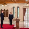 Ông Soussan nhận nhiệm vụ trước Tổng thống Bashar al-Assad. (Nguồn: AA)