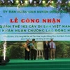 Lễ Công nhận Quần thể Cây Di sản. (Ảnh: TTXVN phát)