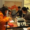 Một điểm giao dịch vàng tại Hà Nội. (Ảnh: Đức Duy/Vietnam+)