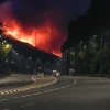 Đám cháy bùng phát ở Kiryat Shmona, miền Bắc Israel, sau các vụ tấn công bằng tên lửa từ Liban ngày 3/6/2024. (Ảnh: THX/TTXVN)