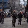 Cảnh sát Brazil tuần tra trên đường phố tại Rio de Janeiro ngày 9/10/2023. (Ảnh minh họa: AFP/TTXVN)