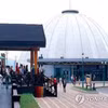 Nhà Văn hóa tại khu nghỉ dưỡng núi Kumgang trên bờ biển phía Đông của Triều Tiên, trong một bức ảnh tư liệu. (Nguồn: en.yna.co.kr)