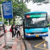 Các tuyến xe buýt của Transerco sẽ vận hành xuyên suốt trong dịp nghỉ Tết Nguyên đán Ất Tỵ 2025. (Ảnh: PV/Vietnam+)