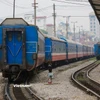 Đoàn tàu của Tổng công ty Đường sắt Việt Nam tại một nhà ga. (Ảnh: Minh Sơn/Vietnam+)