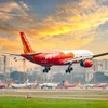 Máy bay của hãng hàng không Vietjet Air. (Ảnh: PV/Vietnam+)