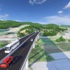 Phối cảnh Dự án Cao tốc cửa khẩu Hữu Nghị-Chi Lăng. (Ảnh: PV/Vietnam+)